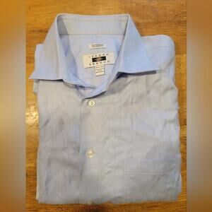 Mens Joseph Abbound Light Blue 100% Egyptian Cotton Dress Shirt 16 1/2